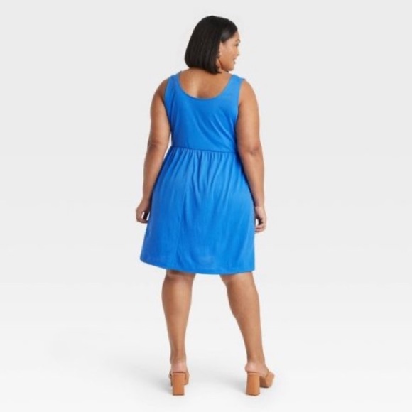 NEW Women's Babydoll Empire Waist Dress - Ava & Viv™ - Picture 2 of 4